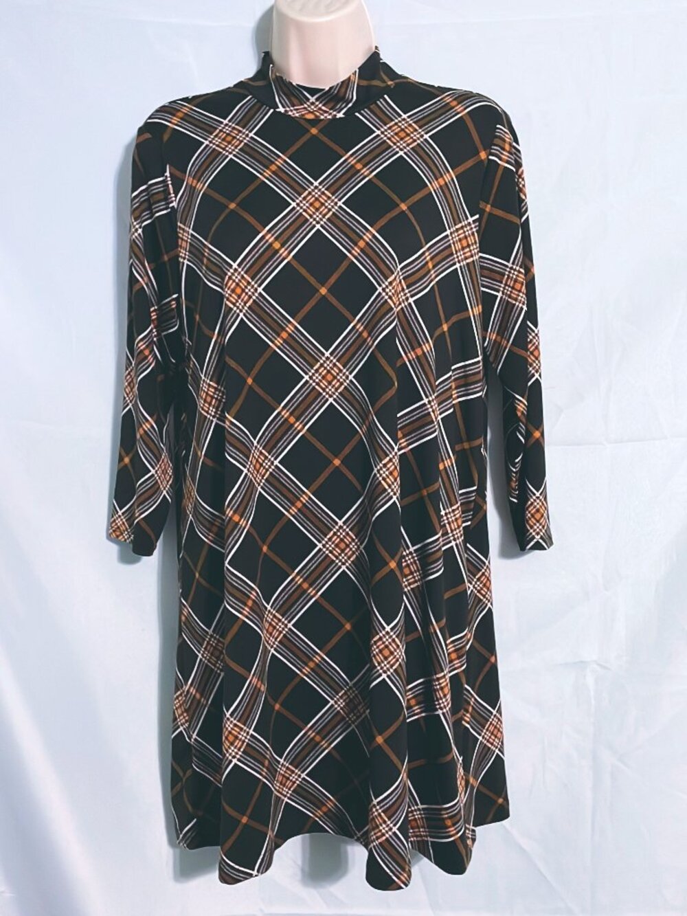 As U Wish Cute Plaid Dress Size M